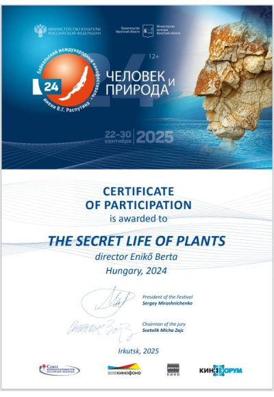 Kezdőlap novenyek titkos elete dij